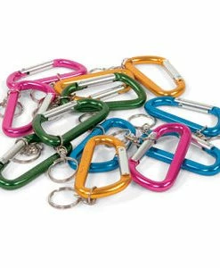 Cleanflow Carabiner Hooks With Key Rings - Pack Of 12 Maintenance Supplies