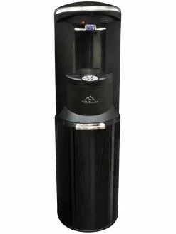 Commercial Water Filters And UV Parts Crystal Mountain Storm Commercial Grade Bottom-Load Black Contemporary Water Cooler (Hot & Cold)