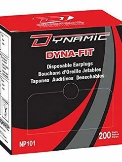 Dynamic Dyna-Fit™ Disposable Earplugs - NRR 32 DB - Box Of 200 Pairs