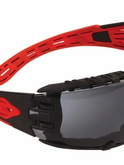 Dynamic Volcano Plus Safety Glasses W/ Removable Foam Padding | Smoke Lens Personal Protective Equipment
