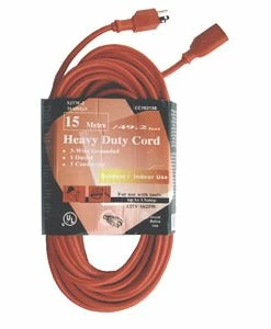 Unex Lighting Indoor/Outdoor Extension Cords - 16 Gauge - 13A Rated - Single Outlet
