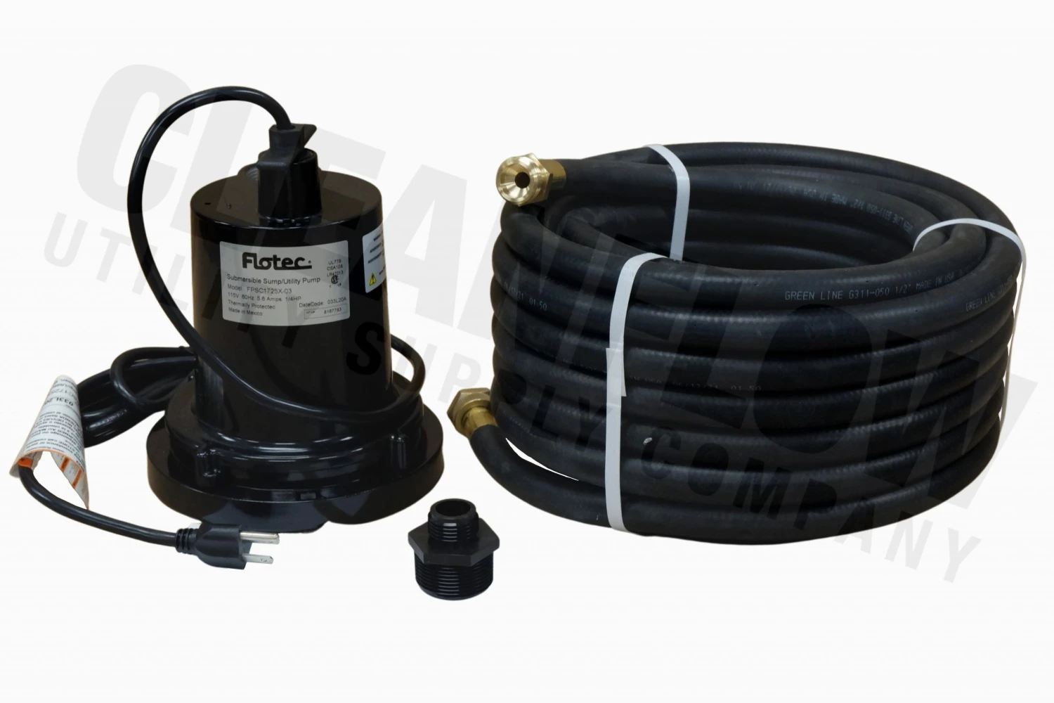 Flotec FPSC1725X Submersible Cast Aluminum Utility Puddle Pump Dewatering Pumps