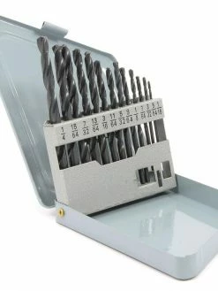 Forney HSS Jobber Drill Bit Set - 1/16" To 1/4" By 64ths - 13 Piece