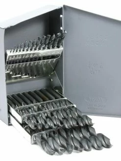 Power Tool Accessories Forney HSS Jobber Drill Bit Set - 1/16" To 1/2" By 64ths - 29 Piece