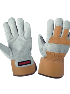 Tough Duck 100G Thinsulate Lined Split Leather Winter Work Gloves | M-2XL