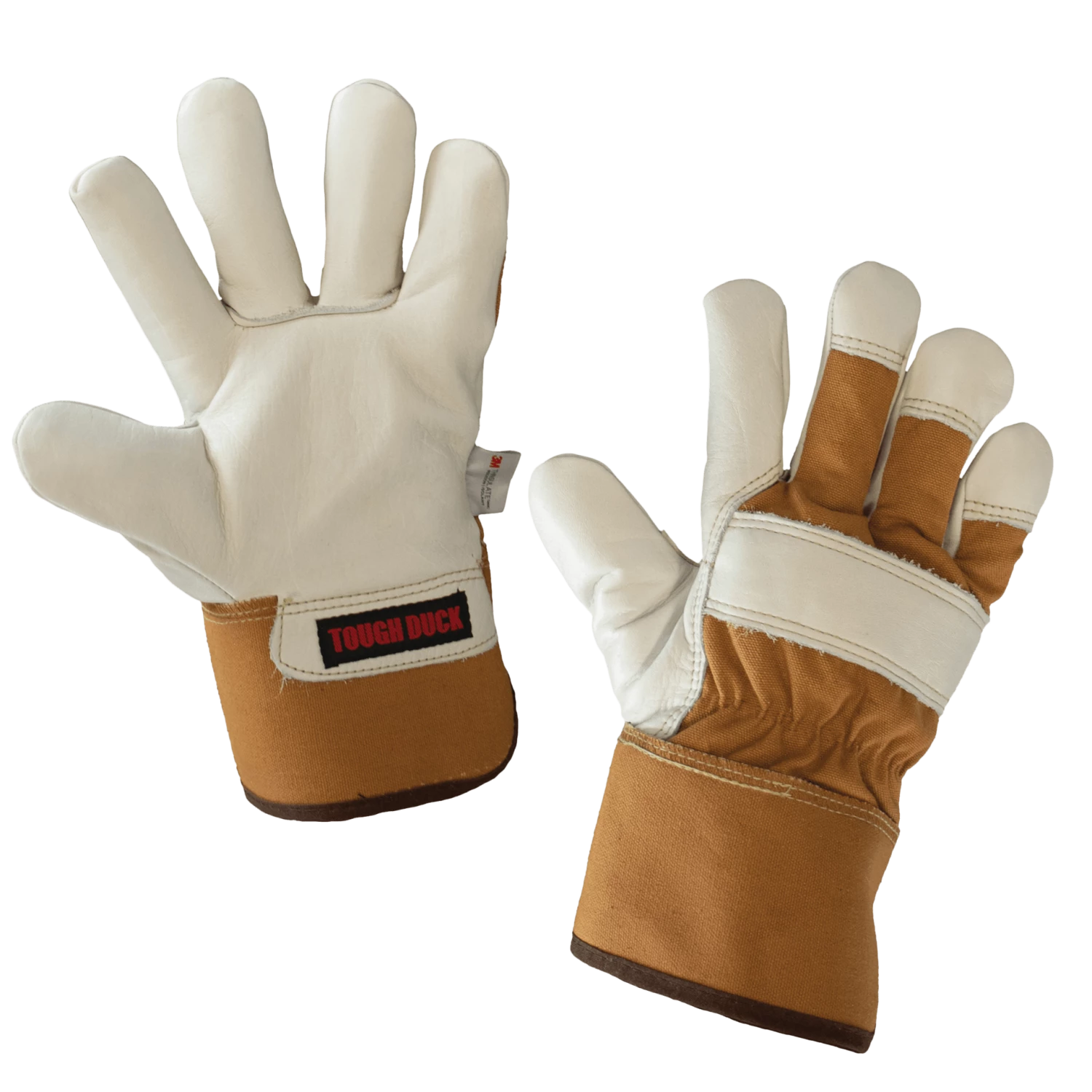 Tough Duck 150G Thinsulate Lined Premium Grade Cowgrain Leather Winter Work Gloves | M-2XL