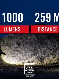 Coast Products Coast® HP8R Rechargeable Pure Beam Focusing Flashlight - 1000 Lumens - 259M Beam Lighting