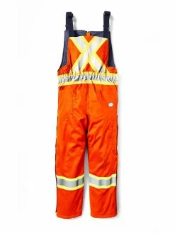 Rasco FR Hi-Vis Insulated Westex AllOut Winter Bib Overalls | Orange | S-5XL