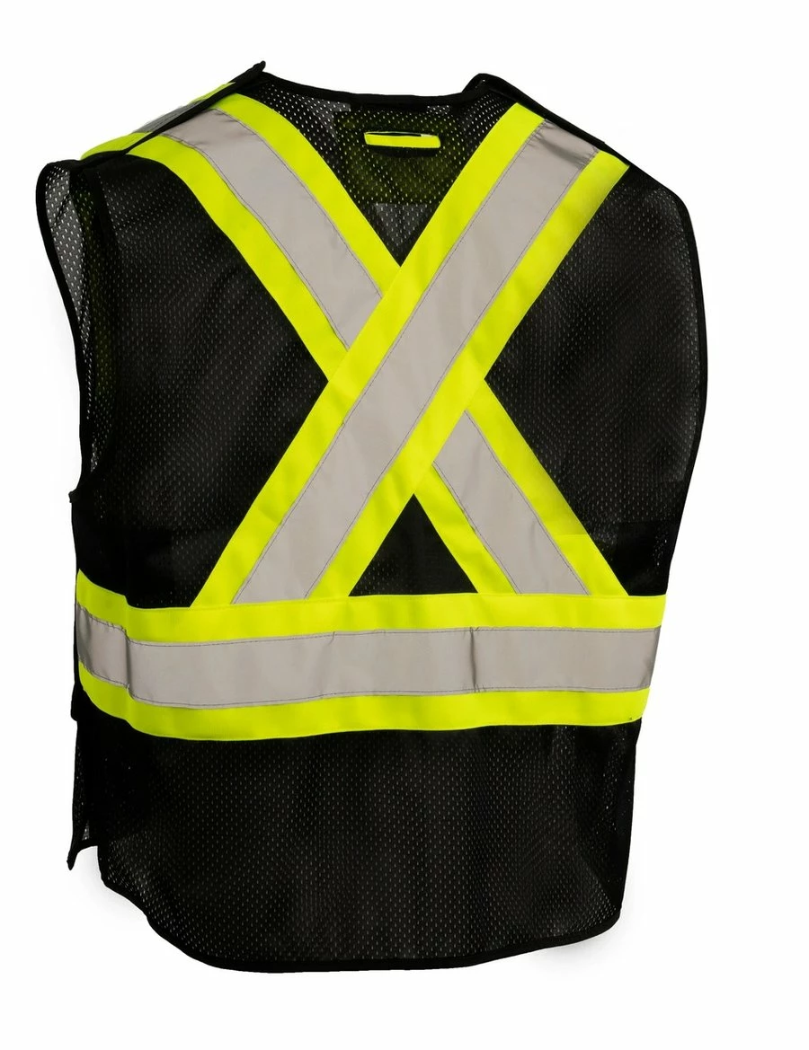 Forcefield Hi-Vis Work Wear High Visibility CSA 5-Point Tearaway Safety Vest With Pockets | One Size Fits All