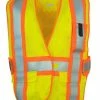 Forcefield Hi-Vis Work Wear High Visibility CSA 5-Point Tearaway Safety Vest With Pockets | One Size Fits All