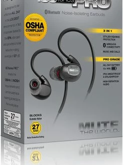 ISOtunes PRO Bluetooth Industrial Hearing Protection Headphones - NRR 27 DB Personal Protective Equipment