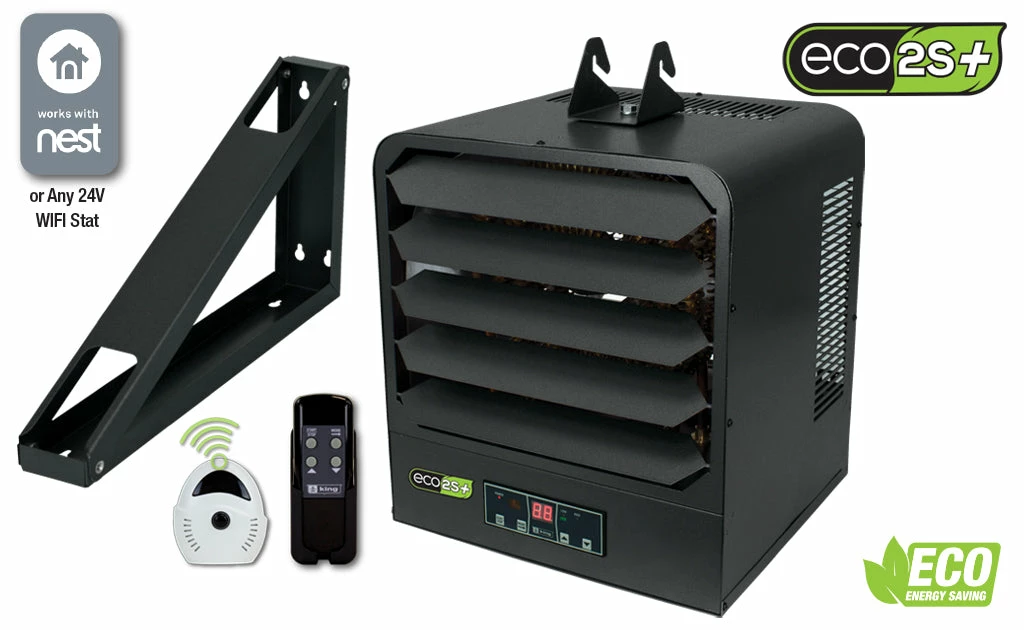 King Electric KB ECO2S+ 2-stage Electronic Heater W/ Remote Sensor | 240 Volt, 4,000 To 10,000 Watt Heaters