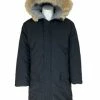 Work Wear Kelsey Trail Men's 40" Length DAC 2 Poly/Cotton Parka With Wolf Fur Trim Hood | S-3XL
