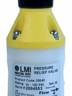 Chemical Metering Pumps LMI Chemical Feed System Pressure Relief Valves | 1/4" & 1/2" | PVC | Polypropylene | PVDF