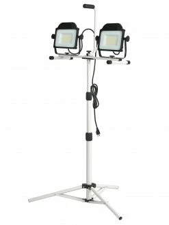 Unex LED Tripod Work Flood Light - 2X 10,000 Lumens