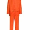 Lyngsoe Rainwear Lyngsoe Nylon Rain Suit Set - Jacket, Hood, Pants - Orange - Limited Size Selection