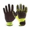 Work Gloves Impacto Back Tracker Heavy Duty Hi-Vis Anti-Impact Mechanic's Gloves