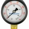 Greenline 2" Dry Pressure Gauges | 1/4" Brass Bottom Mount Pump Accessories