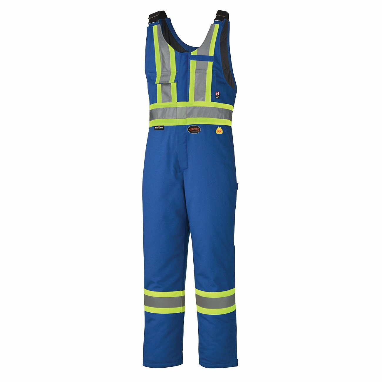 Pioneer Flame Resistant Cotton Hi-Vis Winter Bib Overall | Small - 5XLarge Flame Resistant Work Wear