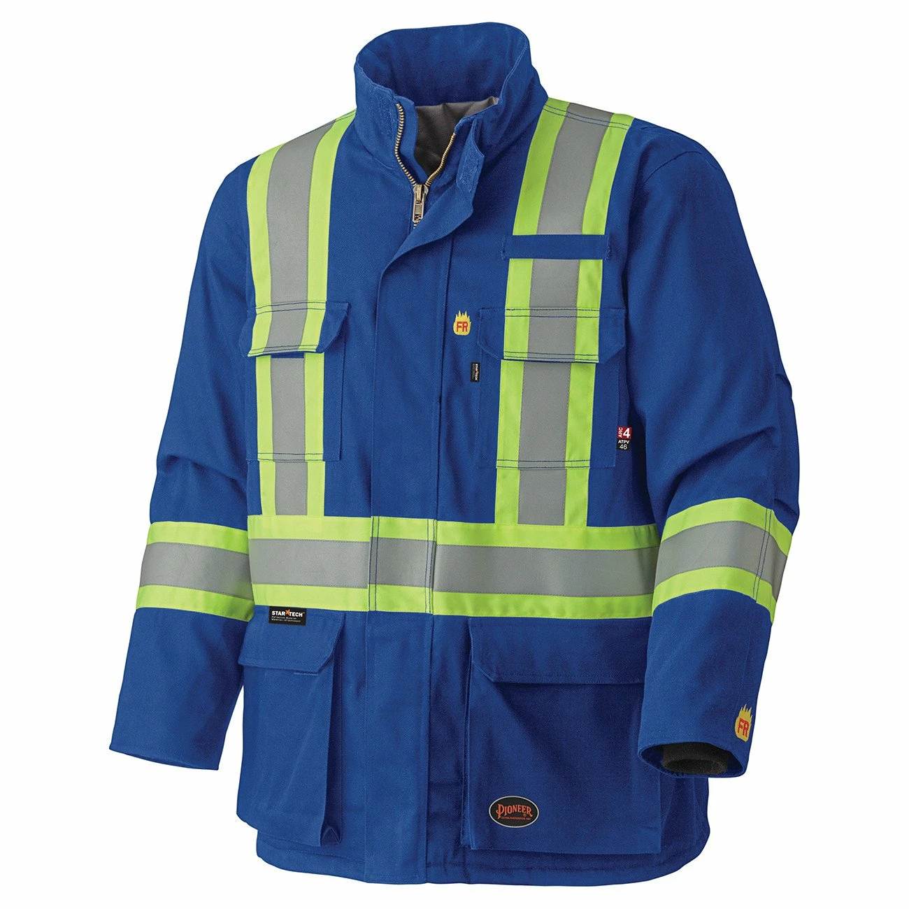 Flame Resistant Work Wear Pioneer Flame Resistant Hi-Vis Cotton Winter Parka | S-5XL