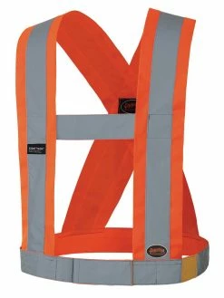 Hi-Vis Work Wear Pioneer Hi-Viz CSA 4" Wide Adjustable Safety Sash | One Size Fits All