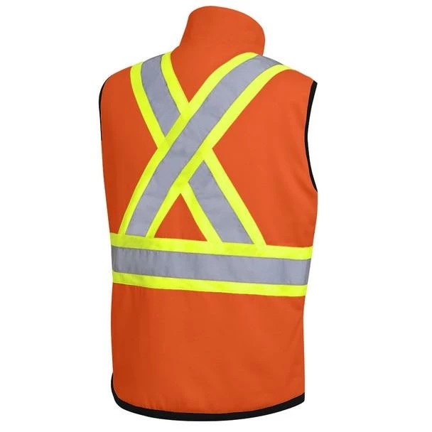 Pioneer Poly/Cotton Insulated Reversible Safety Vest | Yellow | S-5XL