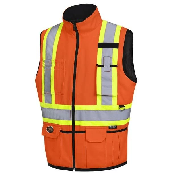 Pioneer Poly/Cotton Insulated Reversible Safety Vest | Yellow | S-5XL