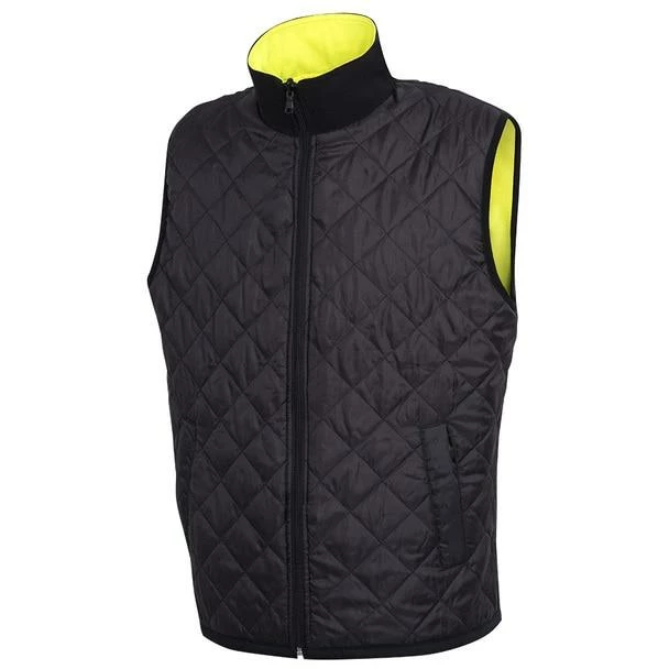 Pioneer Poly/Cotton Insulated Reversible Safety Vest | Yellow | S-5XL