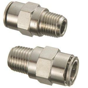 Greenline Tubing And Fittings Nickel Plated Brass Push To Connect Male Tube Connector