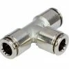 Greenline Nickel Plated Brass Push To Connect Union Tee Tubing And Fittings