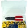 Automotive Supplies Quick Cable PVC Solderless Terminal Kit W/ Crimper - 295 Piece