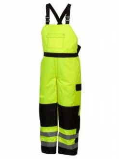 Hi-Vis Work Wear Pyramex Waterpprof Hi Vis Insulated Bib Overall | Sizes S - 5XL