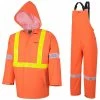 Flame Resistant Work Wear Ranpro Element Flame Resistant 3 Piece Safety Rainsuit | Hi Vis Orange | S To 4XL