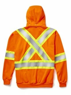 Rasco Poly-Fleece Hi-Vis Zip Front Hoodie | S-4XL