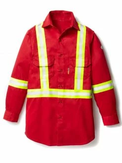 Rasco Uniform Shirt With Reflective Trim | S - 5XL Flame Resistant Work Wear