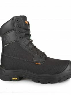 STC Shire 8" Waterproof Ballistic Nylon Vegan Safety Boot With Vibram® TC4+ Sole | Black | 7 - 14 8 Inch Safety Boots
