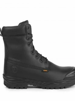 8 Inch Safety Boots STC Maska 8" Waterproof Chemtech Microfiber Vegan Safety Boot With Vibram® Fire & Ice Sole | Black | Sizes 6 - 14