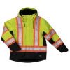 Tough Duck S245 Fleece Lined 300D Waterproof/Breathable Ripstop Safety Jacket | XS-5XL Hi-Vis Work Wear