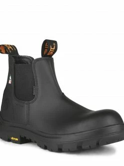 STC Alarm 6" Waterproof Leather Slip-On Safety Boot With Vibram® TC4+ Sole | Sizes 7 - 14