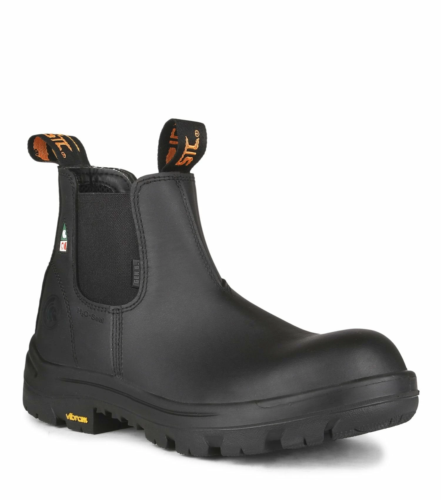 STC Alarm 6" Waterproof Leather Slip-On Safety Boot With Vibram® TC4+ Sole | Sizes 7 - 14