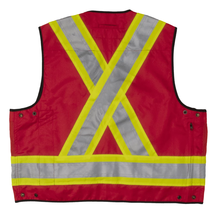 Tough Duck S313 High Visibility Surveyor Safety Vest | XS-5XL