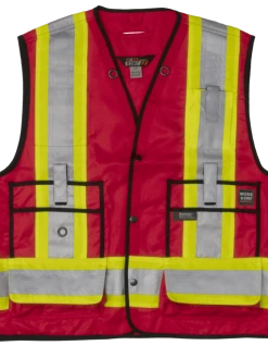 Tough Duck S313 High Visibility Surveyor Safety Vest | XS-5XL