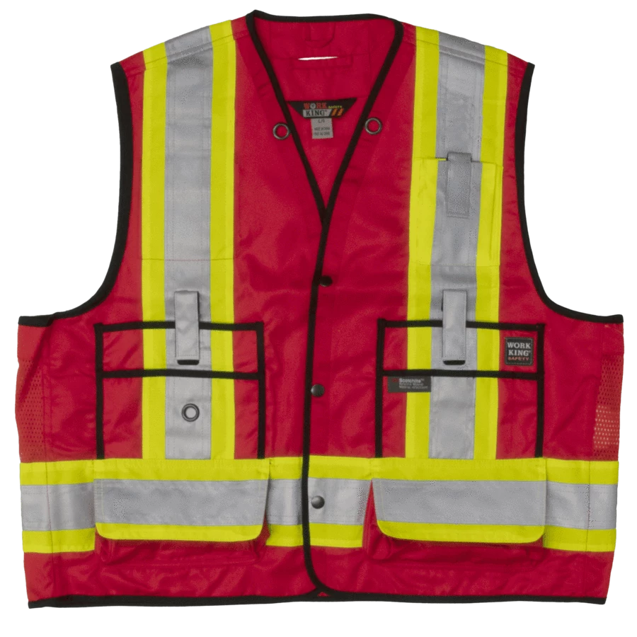 Tough Duck S313 High Visibility Surveyor Safety Vest | XS-5XL