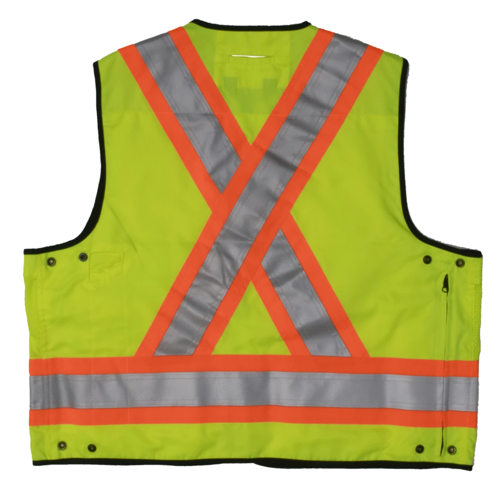 Tough Duck S313 High Visibility Surveyor Safety Vest | XS-5XL