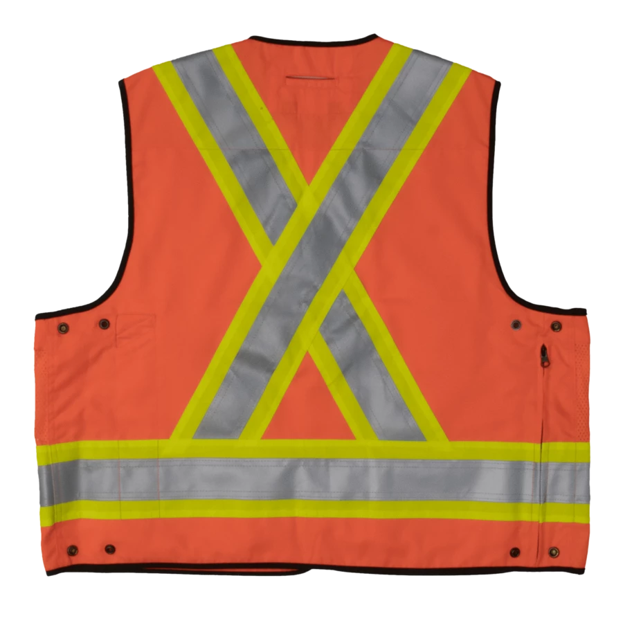 Tough Duck S313 High Visibility Surveyor Safety Vest | XS-5XL