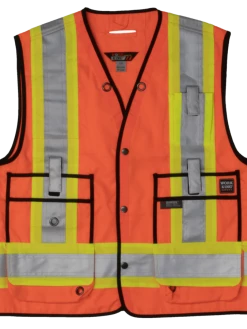 Tough Duck S313 High Visibility Surveyor Safety Vest | XS-5XL
