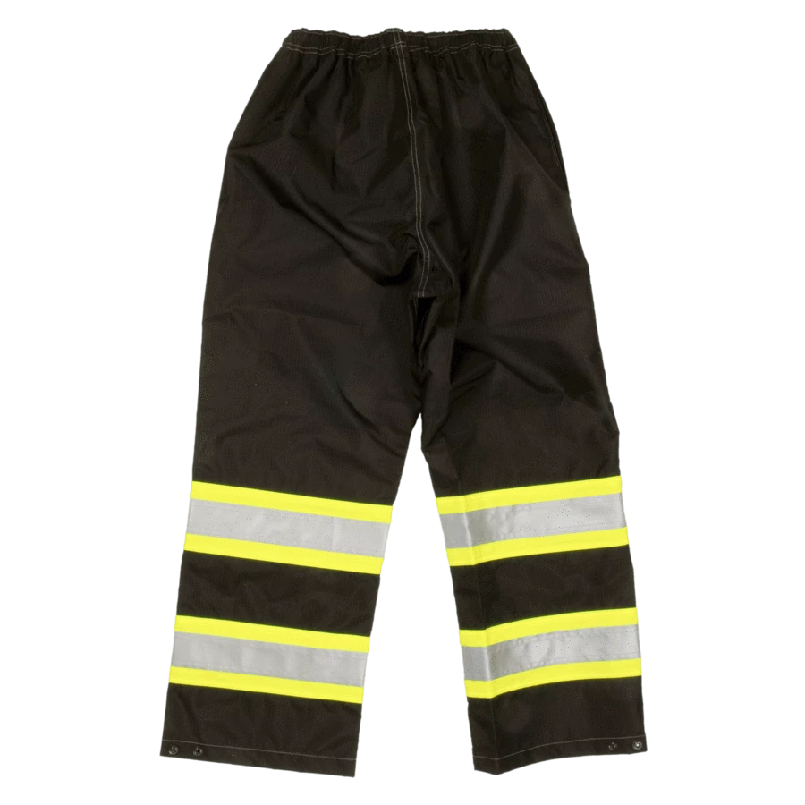 Hi-Vis Work Wear Tough Duck S374 300D Waterproof Breathable Ripstop Safety Rain Pants | Limited Size Selection