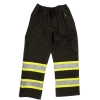 Hi-Vis Work Wear Tough Duck S374 300D Waterproof Breathable Ripstop Safety Rain Pants | Limited Size Selection