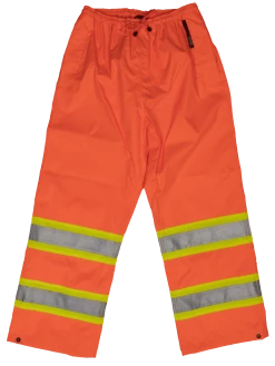 Tough Duck S374 300D Waterproof Breathable Ripstop Safety Rain Pants | XS-5XL