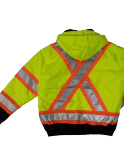 Tough Duck S413 Insulated 300D Poly Oxford 3-In-1 Safety Bomber | XS-5XL